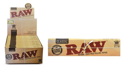 RAW KING SIZE SLIM CLASSIC 50 LIBRILLOS