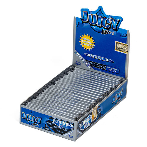 JUICY JAYS 1 1/4 SUPERFINE BLUEBERRY HILL (DISPLAY 24 LIB/32 HOJAS)