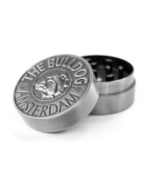 THE BULLDOG GRINDER METÁLICO 2 PARTES PLATEADO (12 UNIDADES)