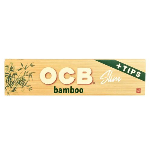 OCB BAMBOO SLIM KING SIZE + TIPS (24 librillos/32hojas+32tips)