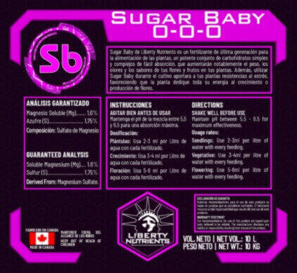 LIBERTY NUTRIENTS SUGAR BABY 1L